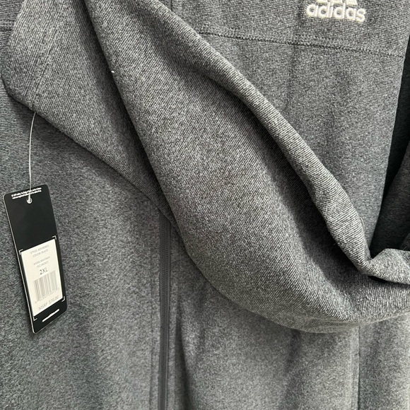 Adidas Men's Gray Performance Jacket NWT - Picture 4 of 6